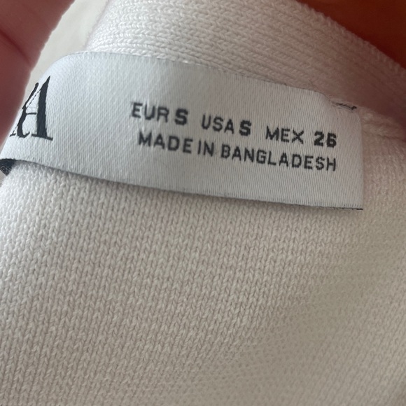 Zara White Sleeveless Crop Top - Picture 3 of 4